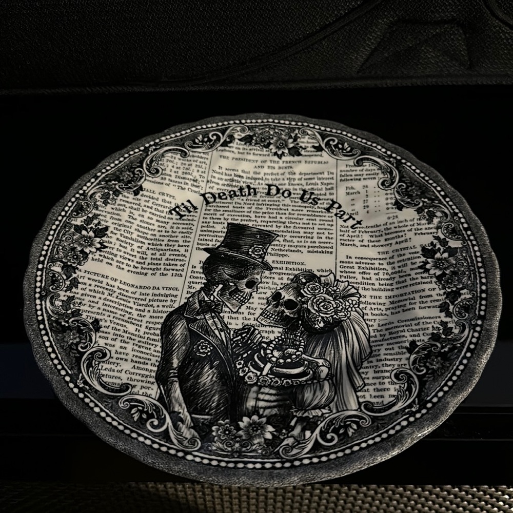 Royal Wessex Salad Plate Made in England-Til Death Do Us Part